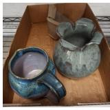 Three Handcrafted Ceramic Items