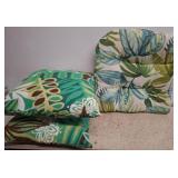 Tropical Print Chair Cushions
