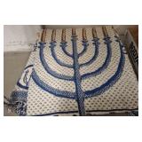 Hanukkah-Themed Woven Throw Blanket