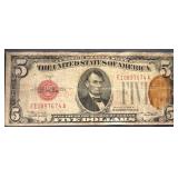 1928 U.S. $5 Red Seal Note