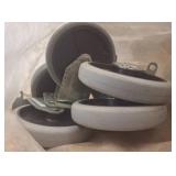 Swivel and Fixed Rubber Caster Wheels