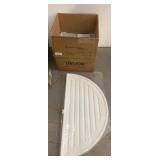 Round Gable Vent Louver - White Plastic
