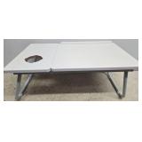 Folding Laptop Table with Cup Holder