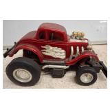 Red Remote Control Hot Rod Toy Car