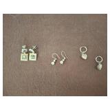 Pairs of Silver-Tone Earrings sc3