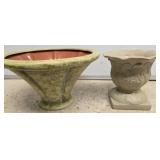 Two Decorative Planters in Ceramic