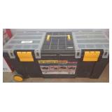 26-Inch Plastic Portable Organizer with Wheels