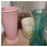 Decorative Vases and Two-Tier Stand