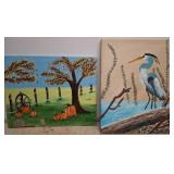 Hand-Painted Canvases: Scenes of Nature
