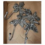 Metal Wall Hooks with Butterfly Design