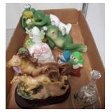 Figurines Including Frogs and Horses