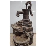 Rustic Style Water Pump Fountain Decor