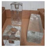 Blenko Handmade Glass Candle Holders