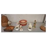 Porcelain Figurines and Assorted Decorative Items