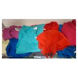 Clothing in Various Colors and Sizes
