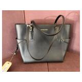 Michael Kors Black Leather Tote Bag