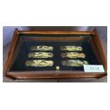 Franklin Mint Set of Six Wildlife Collector Knives