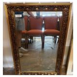 Gilt-Framed Rectangular Mirror by J.A. Olson