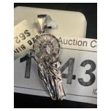 Sterling Silver Religious Pendant