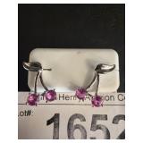 Sterling Silver Cherry Design Earrings