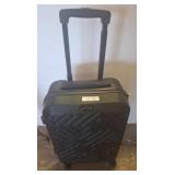 Black Hardshell Rolling Suitcase with Telescopic H