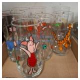 Winnie the Pooh Character Glass Tumblers