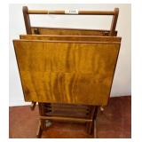 Wooden Folding Tray Tables with Stand