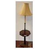 Floor Lamp with Integrated Table and Shade