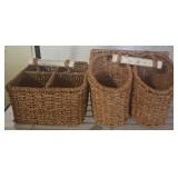 Woven Storage Baskets with Handles