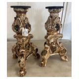 Distressed Painted 20inCandle Holders