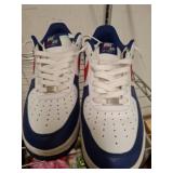Nike Air Force 1 Low Blue and Red Sneakers