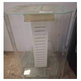 Rotating Acrylic Display Case with Glass Panels