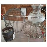 Decorative Wire and Glass Assorted Items