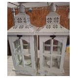 White Decorative Metal Lanterns