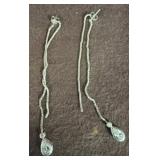 Silver Drop Earrings with Clear Stones