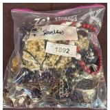 Costume Jewelry in Plastic Bag