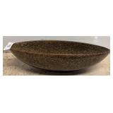 Oval Ceramic Bowl With Speckled Glaze, 17in