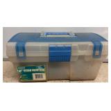 Plastic Tackle Box with Fishing Contents