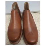Brown Leather Slip-On Shoes, Size 12E2