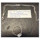 Dyadema Sterling Silver Bracelet and Ring Set