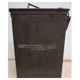 Metal Ammunition Box with Military Markings
