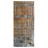 Metal Wire Shelving Unit with Casters