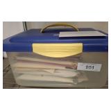 Clear Plastic Case With Sewing Patterns