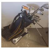 Mountain Hardwear Golf Bag with Assorted Clubs