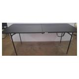6 ft Cosco Folding Table With Black Top