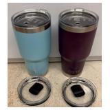 Two Yeti Tumblers with Lids