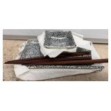Ceramic Sushi Plate Set with Wooden Chopsticks