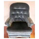 Tufted Upholstered Armchair by Fleck Chair Co.