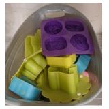 Silicone Molds in plastic Container