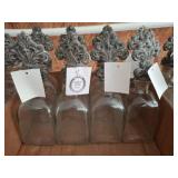 Lulu & Co. Glass Bottles with Metal Stoppers
